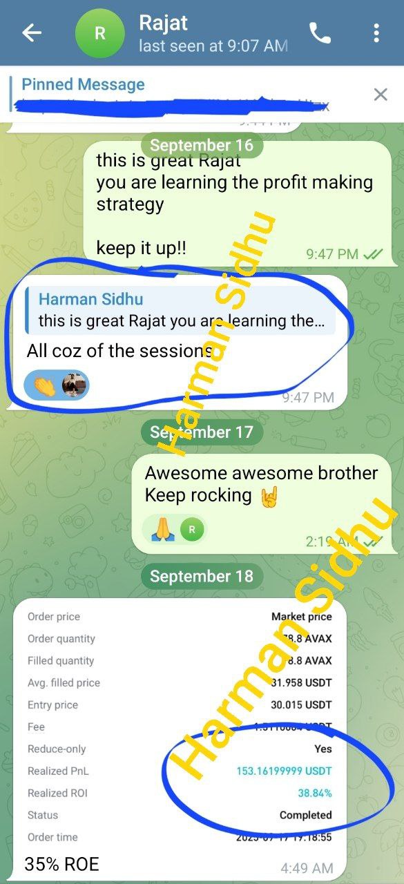 AVAX trade +153 USDT, 35% ROE, member learning profit strategy